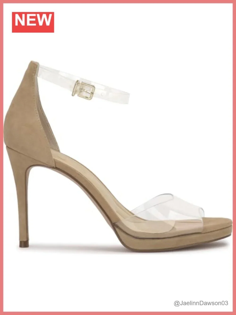 Faux Suede Stiletto Heeled Sandals with Ankle Strap Size 8